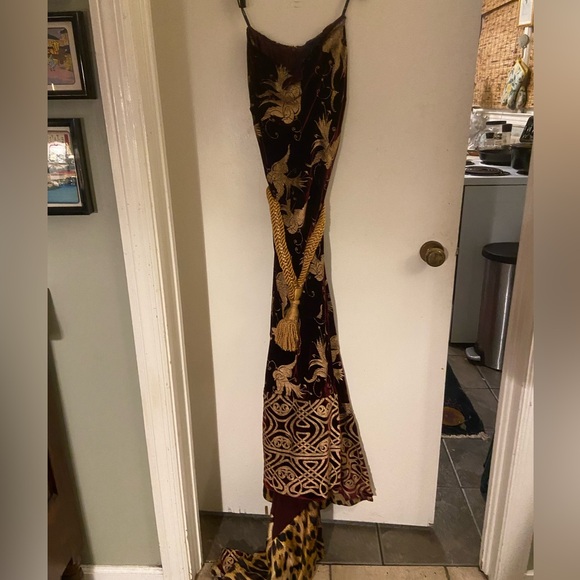 Roberto Cavalli Runway Strapless Velvet Evening Gown - Picture 8 of 16